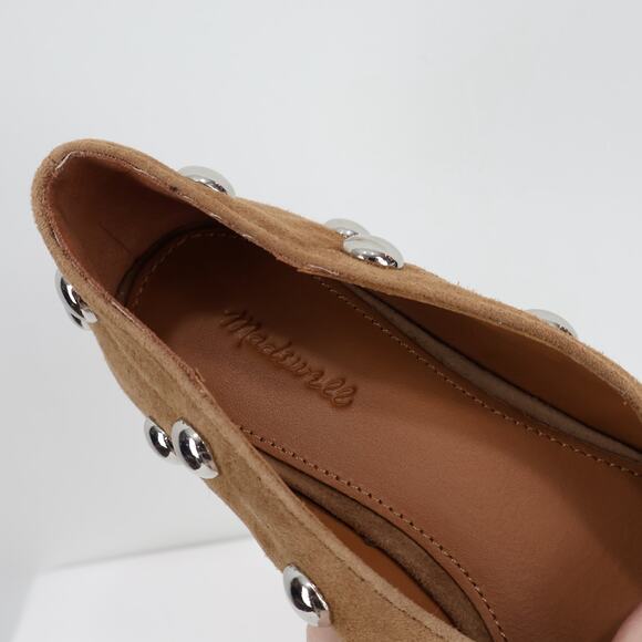 Madewell The Mylie Embellished Ballet Flat Dried Acorn Size 6 NWOB - Picture 7 of 9